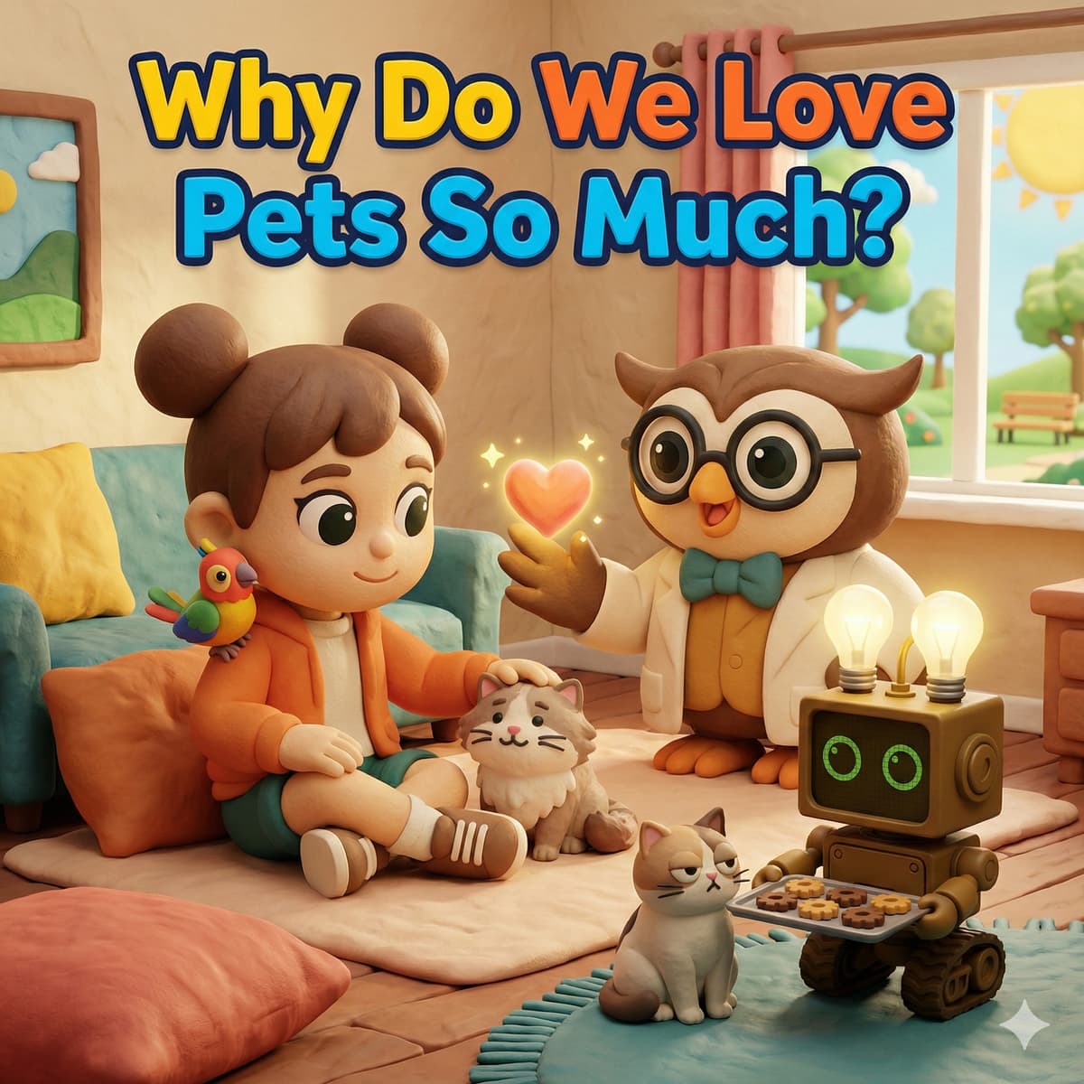 Why Do We Love Pets So Much? – Biology & Domestication for Kids - STEM with Dr. Owl cover