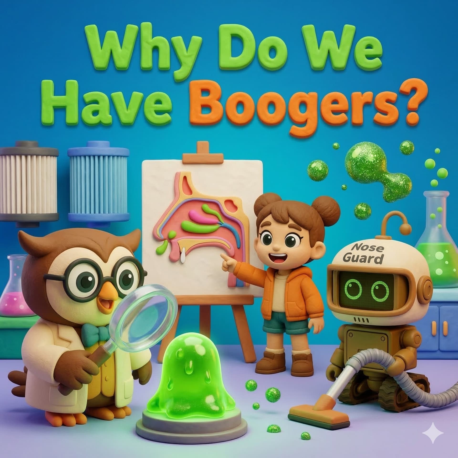 Why Do We Have Boogers? – Biology & Human Body Science for Kids - STEM with Dr. Owl cover