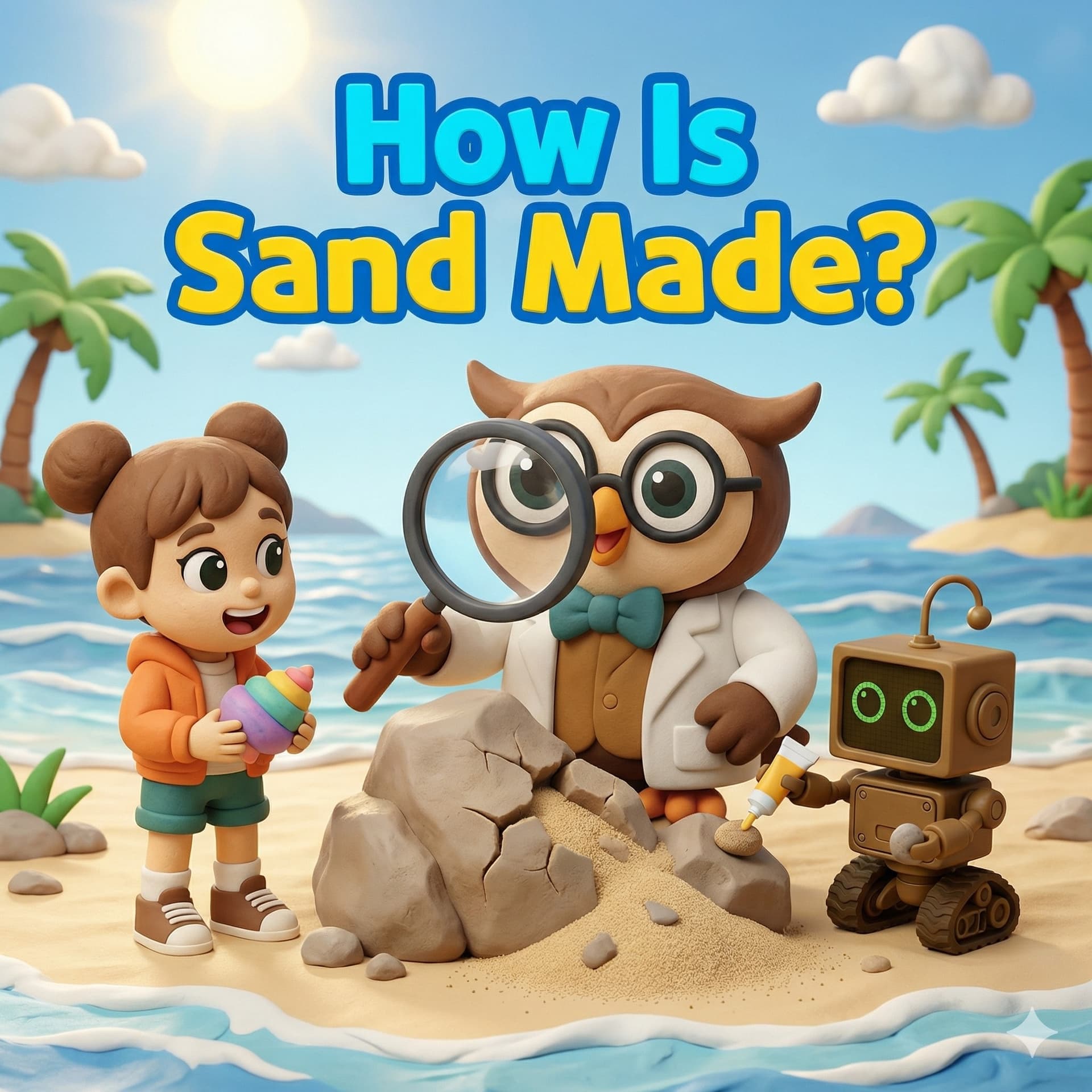 How Is Sand Made? – Earth Science & Geology for Kids - STEM with Dr. Owl cover