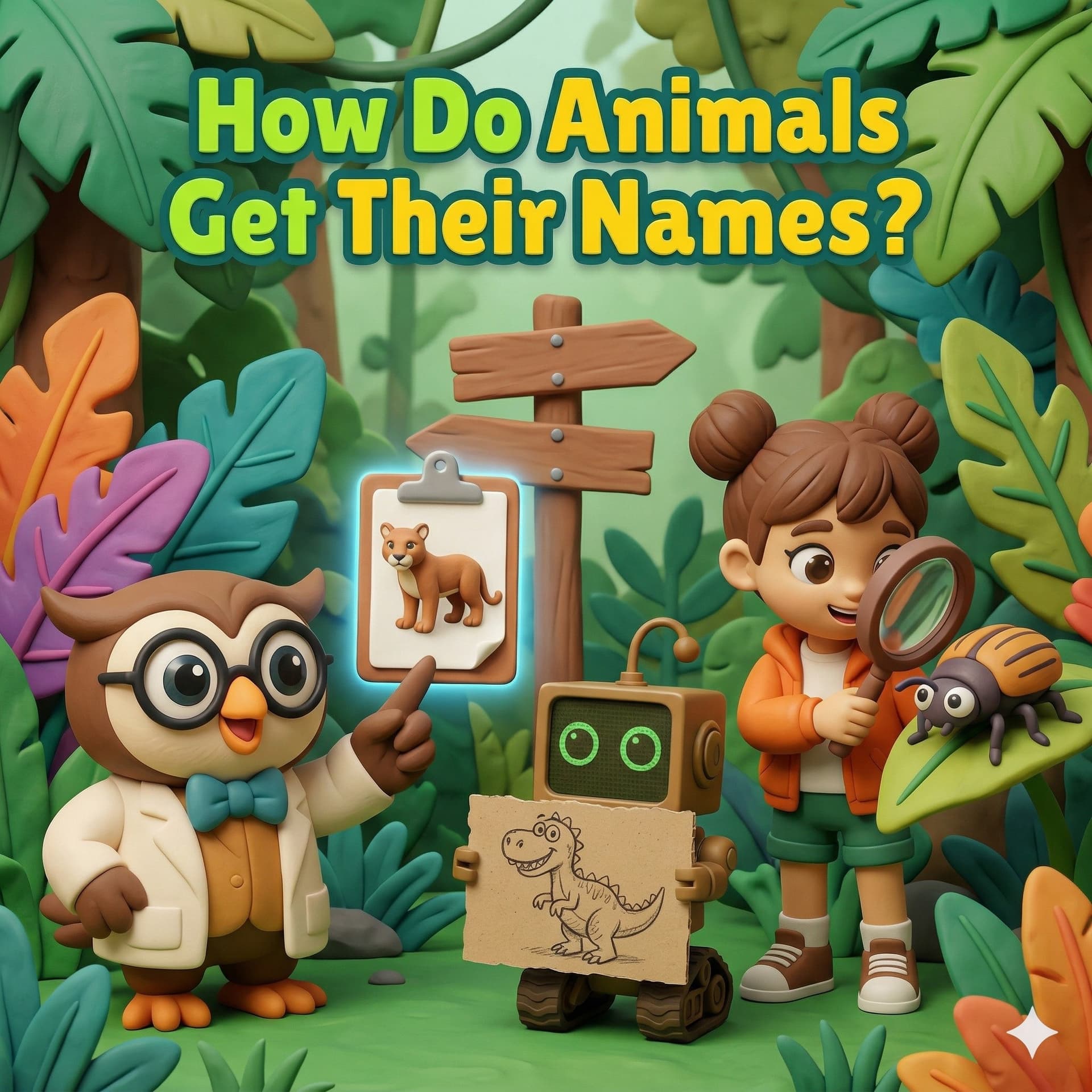 How Do Animals Get Their Names? – Biology & Taxonomy for Kids - STEM with Dr. Owl cover