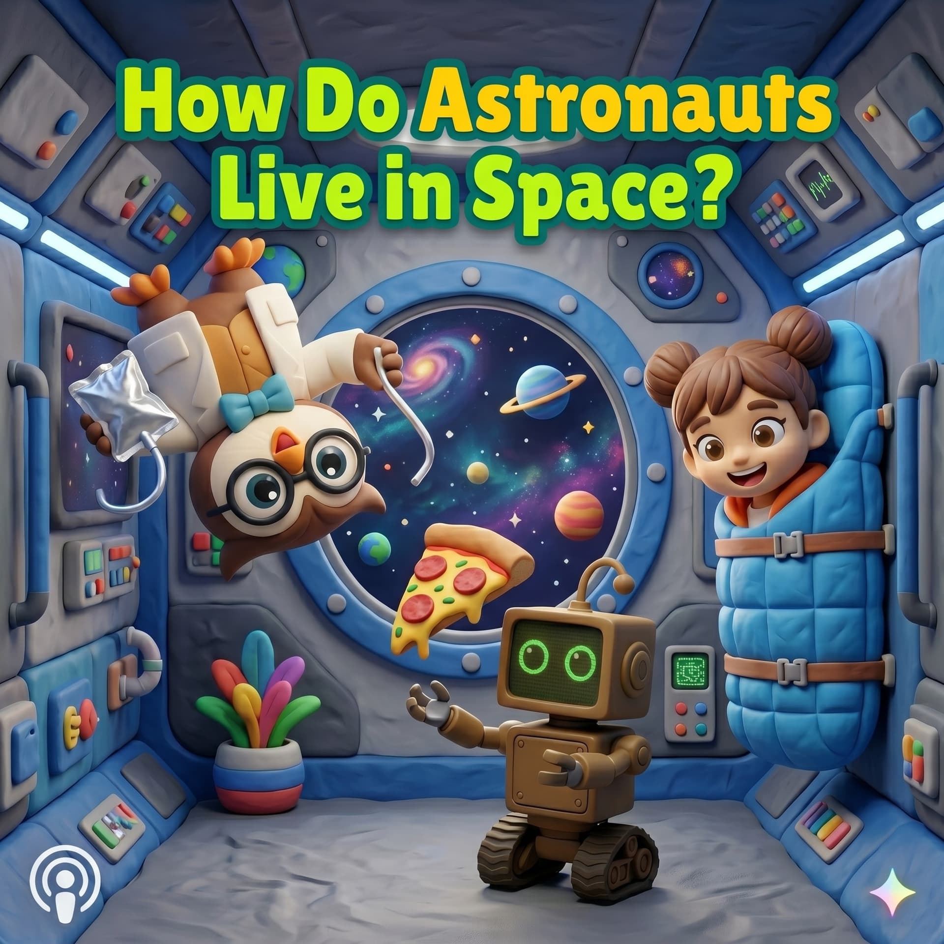 How Do Astronauts Live in Space? (Artemis II Mini-Series Ep. 2) – Microgravity & Space Exploration for Kids - STEM with Dr. Owl cover
