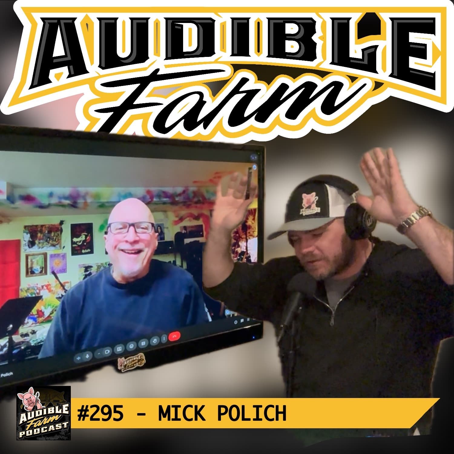 #295 - Mick Polich | How He Learned Guitar/Amp Repair & Built Pedals from Scratch — Audible Farm Podcast cover