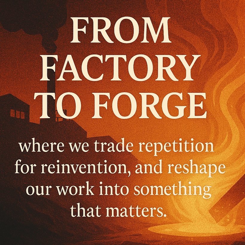 From Factory to Forge Part 1: The White-Collar Revolution Begins - AI & Me cover