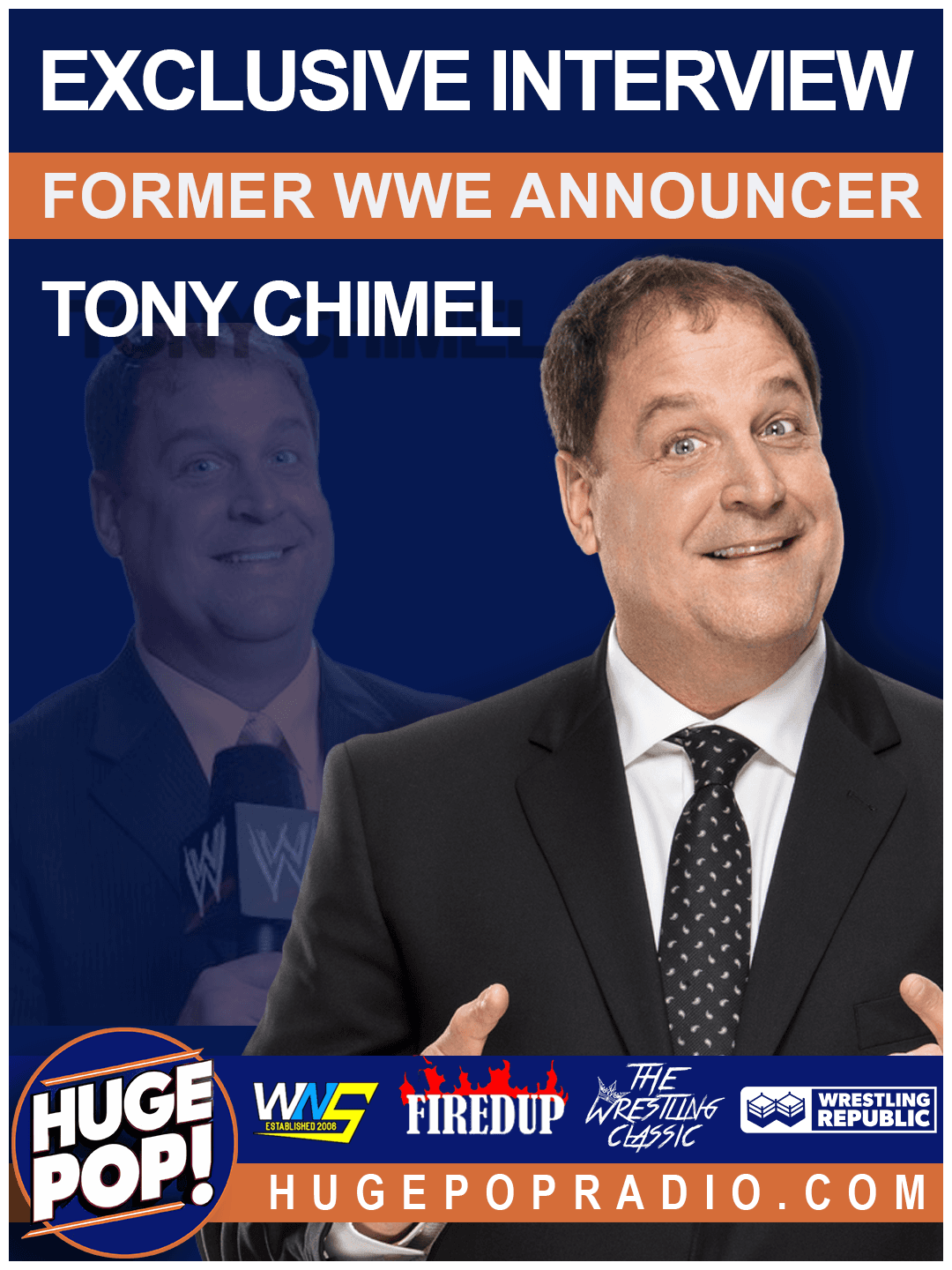 HUGE POP! with Donnie DaSilva and Jimmy Korderas - Episode 77 - Tony Chimel - HUGE POP! cover