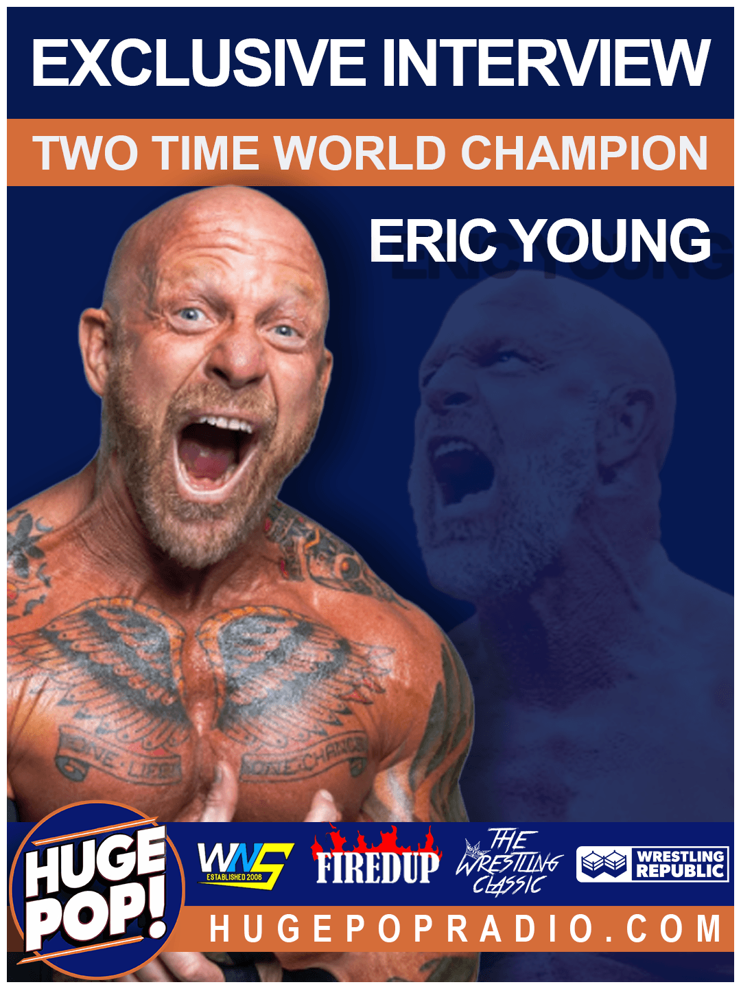 HUGE POP! with Donnie DaSilva and Jimmy Korderas- Episode 84 - Eric Young - HUGE POP! cover