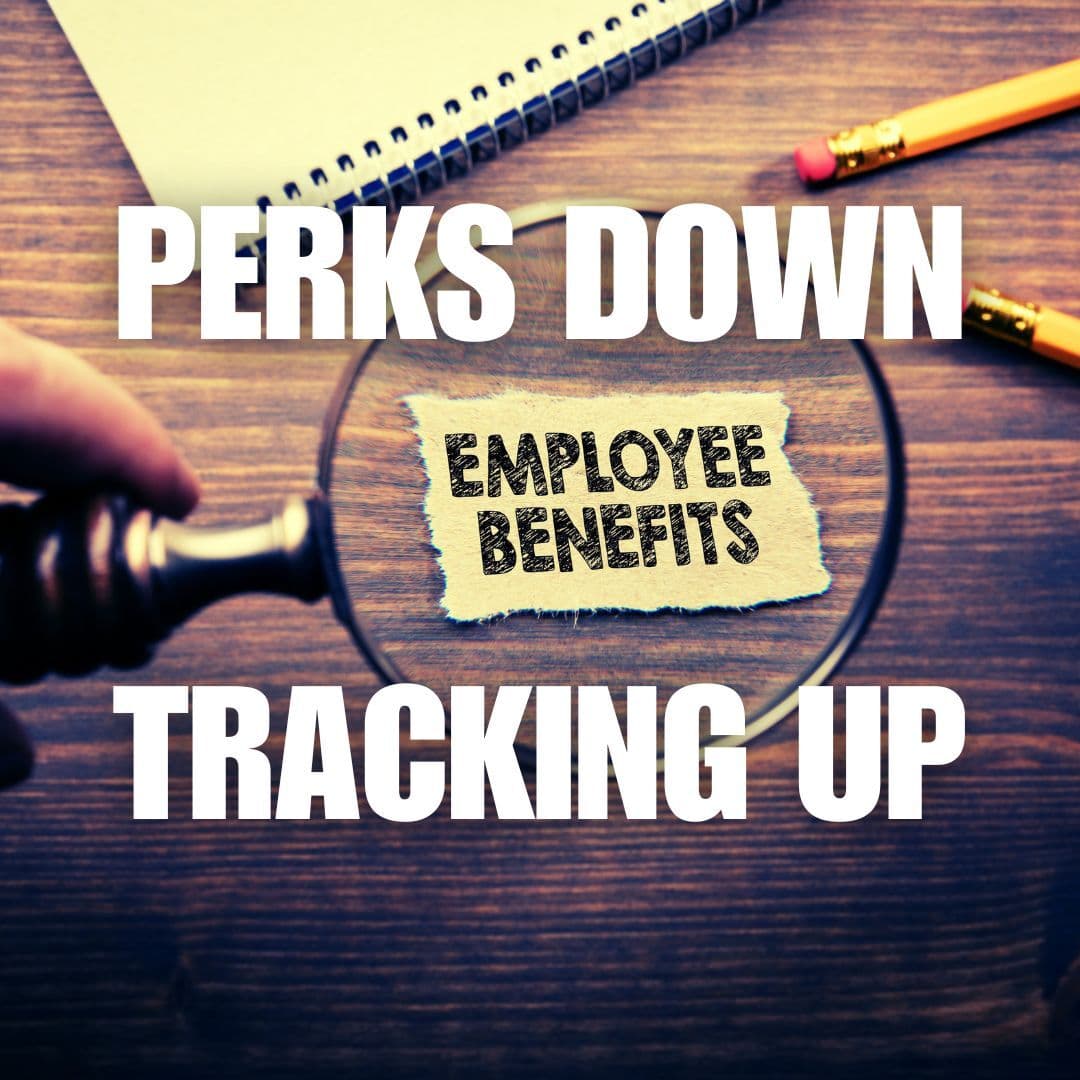Perks Down, Tracking Up: The New Deal at Work | PAPER CUT - The EBN Dispatch cover