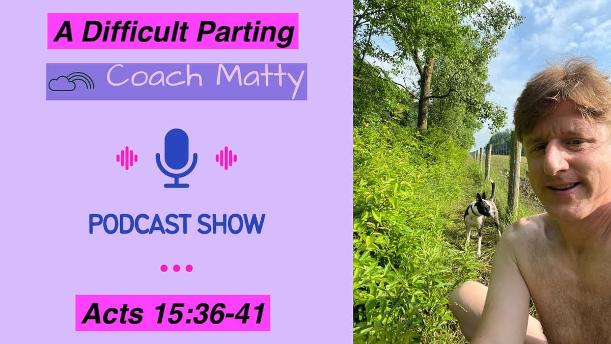 A Difficult Parting (Acts 15:36-41) - Bible cover