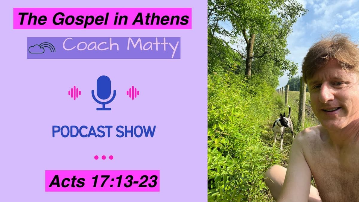 The Gospel in Athens (Acts 17:13-23) - Bible cover