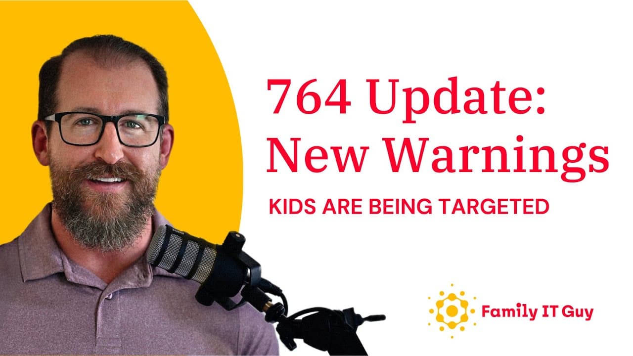 764 Update: The Online Network Targeting Kids Is Getting Worse - Family IT Guy Podcast cover