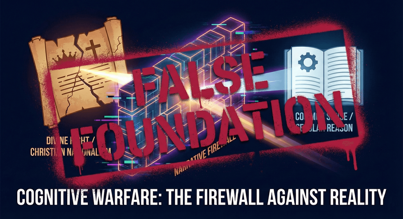 The Killing of Renee Good: Lies, Rhetoric, and the Cognitive Firewall - False Foundation cover