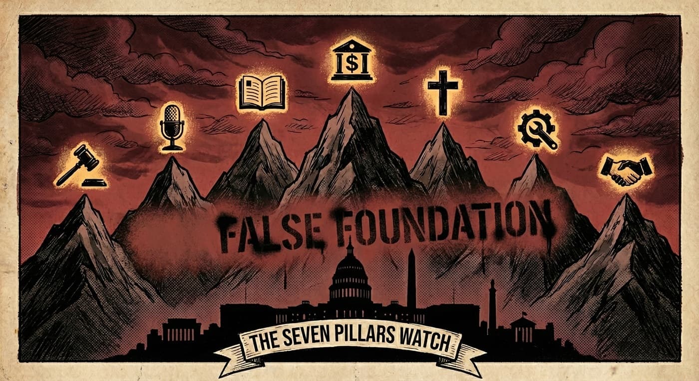 41%: The Hidden Theocratic Blueprint Inside America's Churches - False Foundation cover