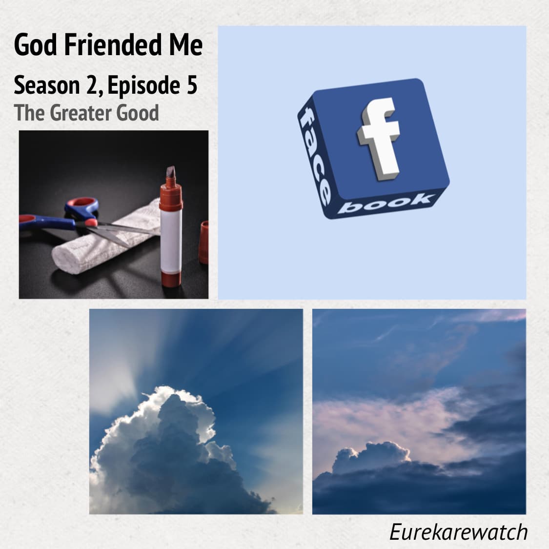 GFM-S2E5 The Greater Good - Yeah, THAT Can’t Be Good - A Eureka, Wonderfalls and God Friended Me rewatch cover
