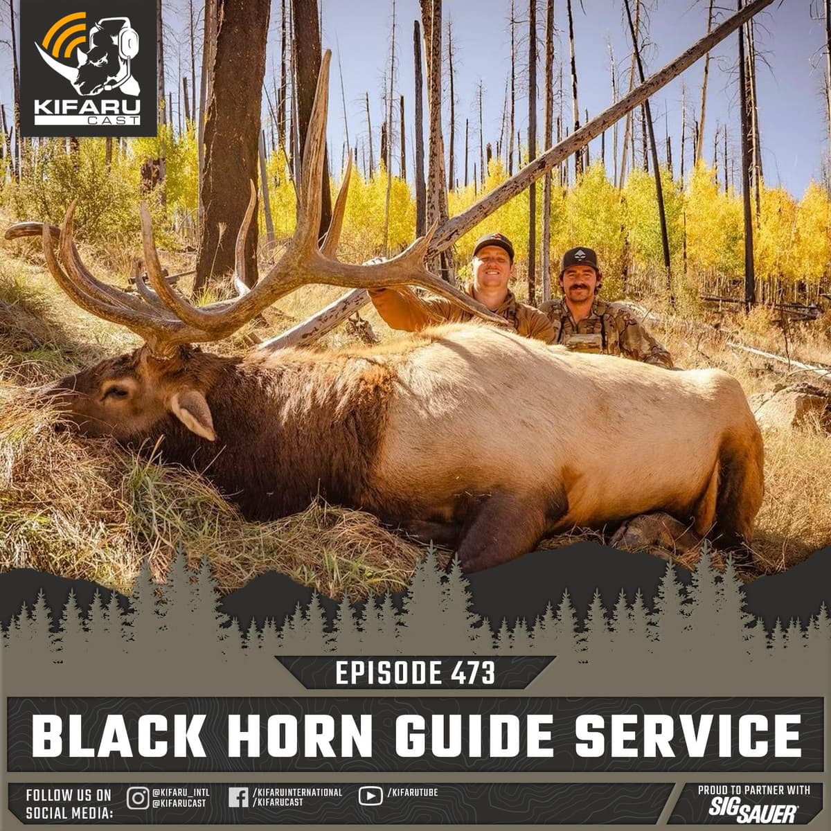 Ryan Gentry & Cole Johnson - Black Horn Guide Service - KIFARUCAST cover