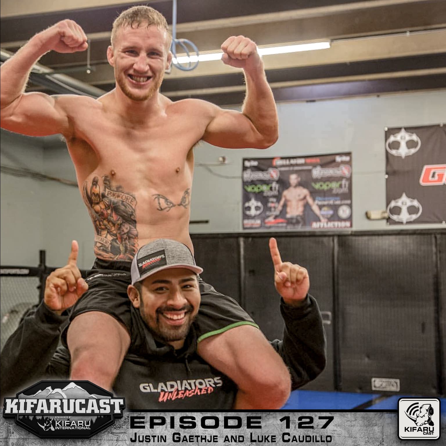 Justin Gaethje and Luke Caudillo - KIFARUCAST cover