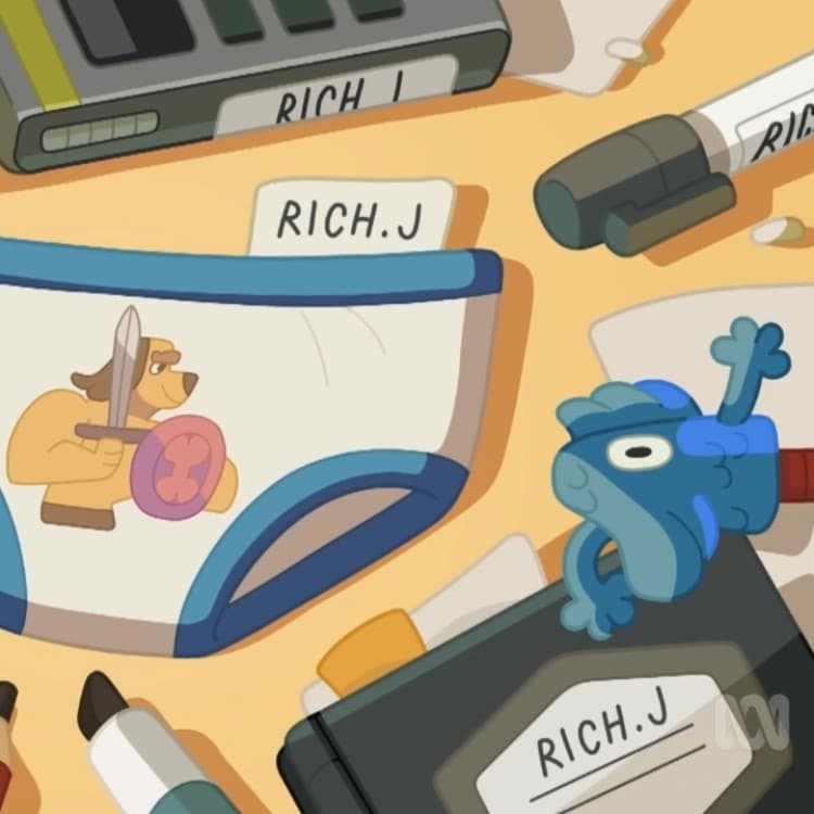 BONUS EP (Rich J Labels on Everything!) - Gotta Be Done - A Bluey Podcast cover