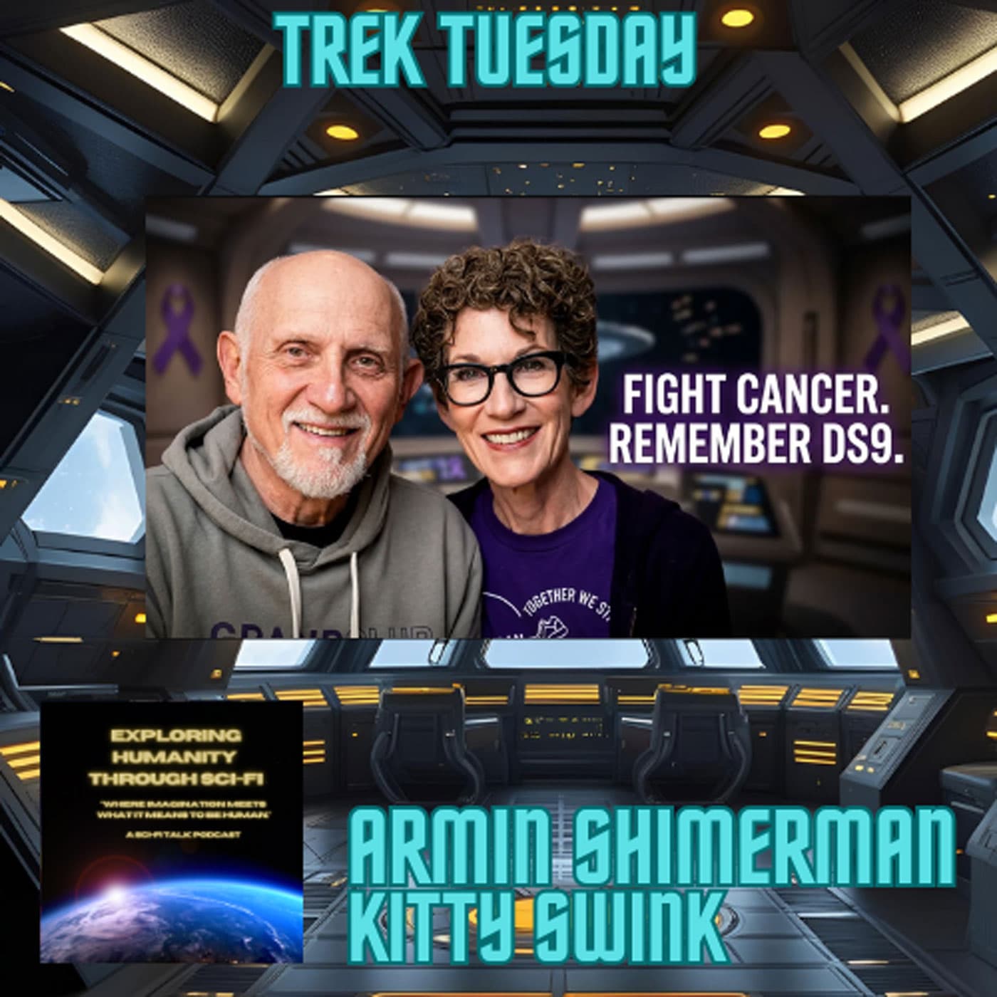Walking for Hope: Purple Stride with Armin Shimerman & Kitty Swink - Exploring Humanity Through Sci-Fi cover