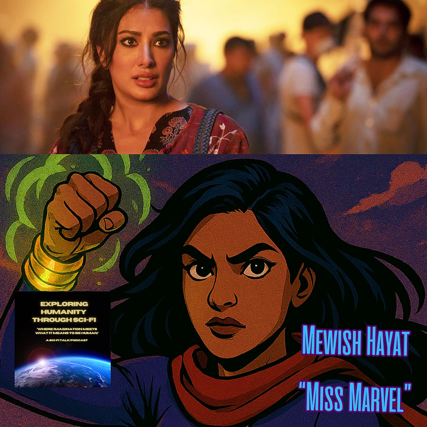 Mewish Hayat on Aisha, Legacy, and the Heart of Ms. Marvel - Exploring Humanity Through Sci-Fi cover