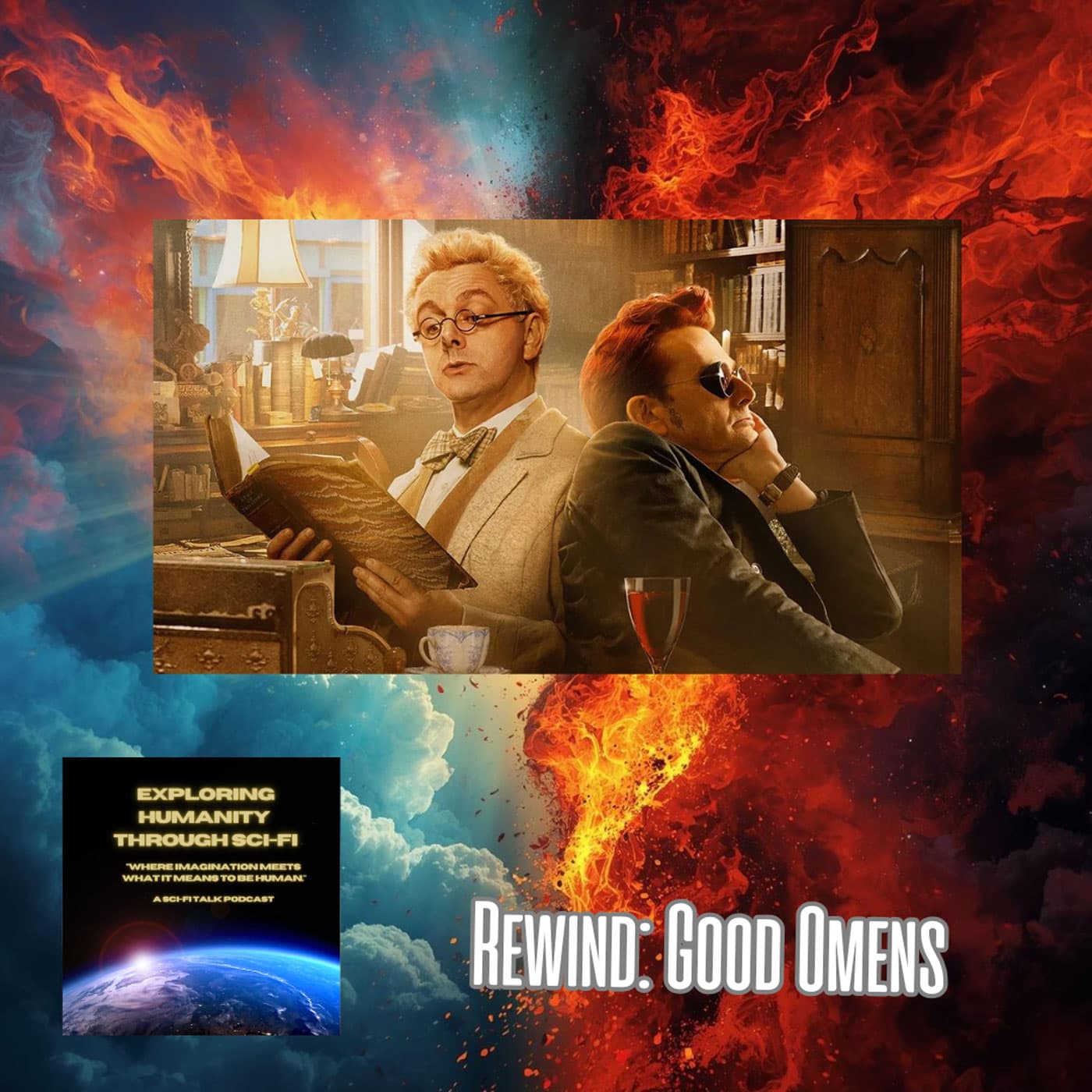 Come Heaven Or Hell: Rewind Good Omens - Exploring Humanity Through Sci-Fi cover