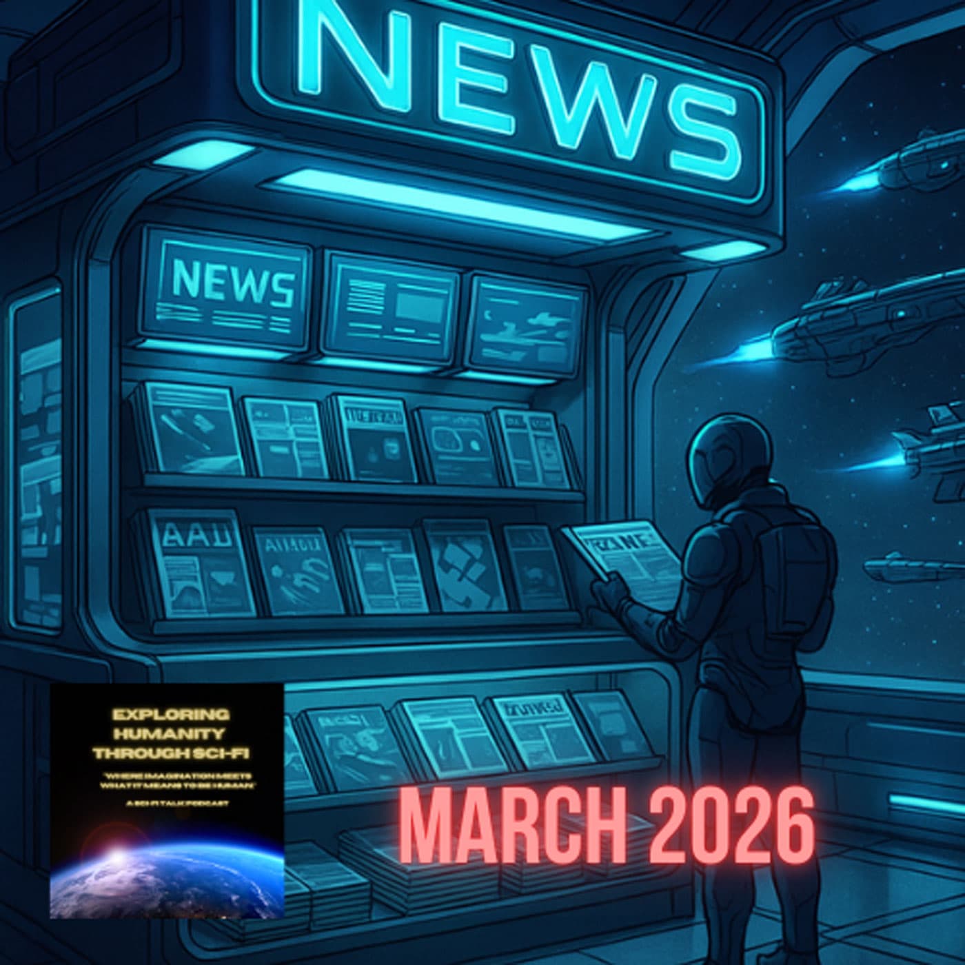 Explore Monthly:March 2026 - Exploring Humanity Through Sci-Fi cover