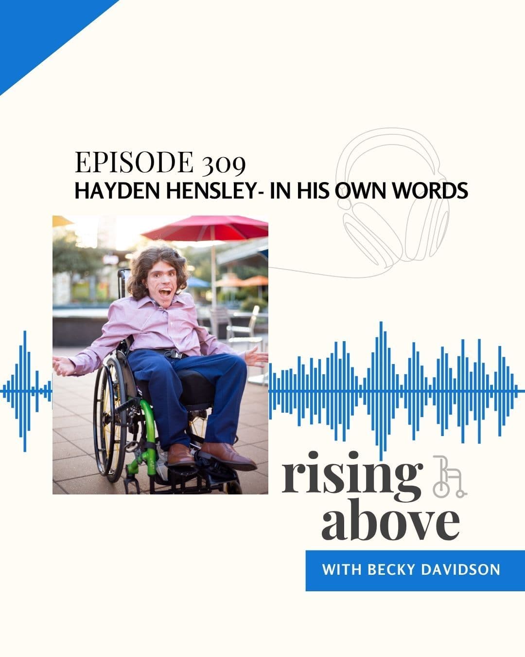 Hayden Hensley- In His Own Words - Rising Above with Becky Davidson cover