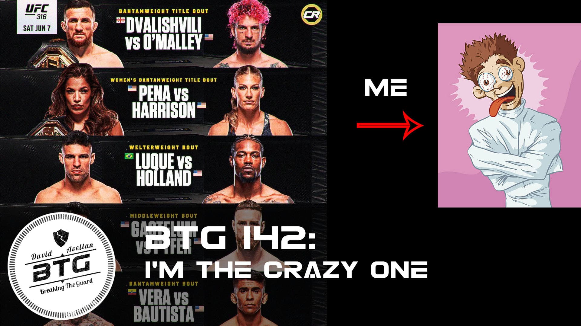 BTG 142 - I'm the crazy one - Breaking The Guard Podcast cover
