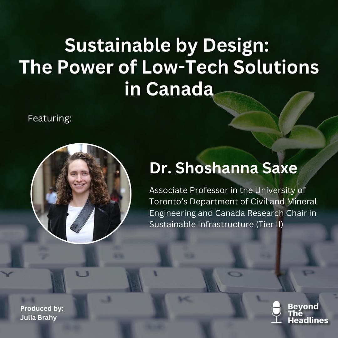 Sustainable by Design: The Power of Low-Tech Solutions in Canada - Beyond the Headlines cover