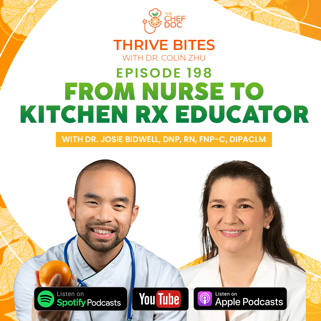 Ep 198 - From Nurse To Kitchen Rx Educator with Dr. Josie Bidwell - Thrive Bites cover