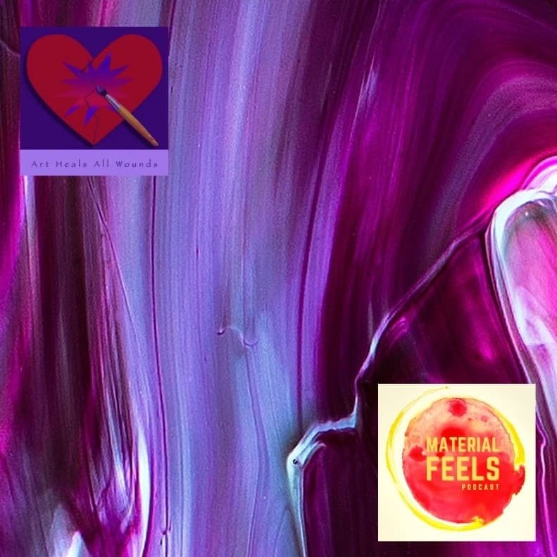 Crossover ft. Art Heals All Wounds - focusing on artists in audio - Material Feels cover