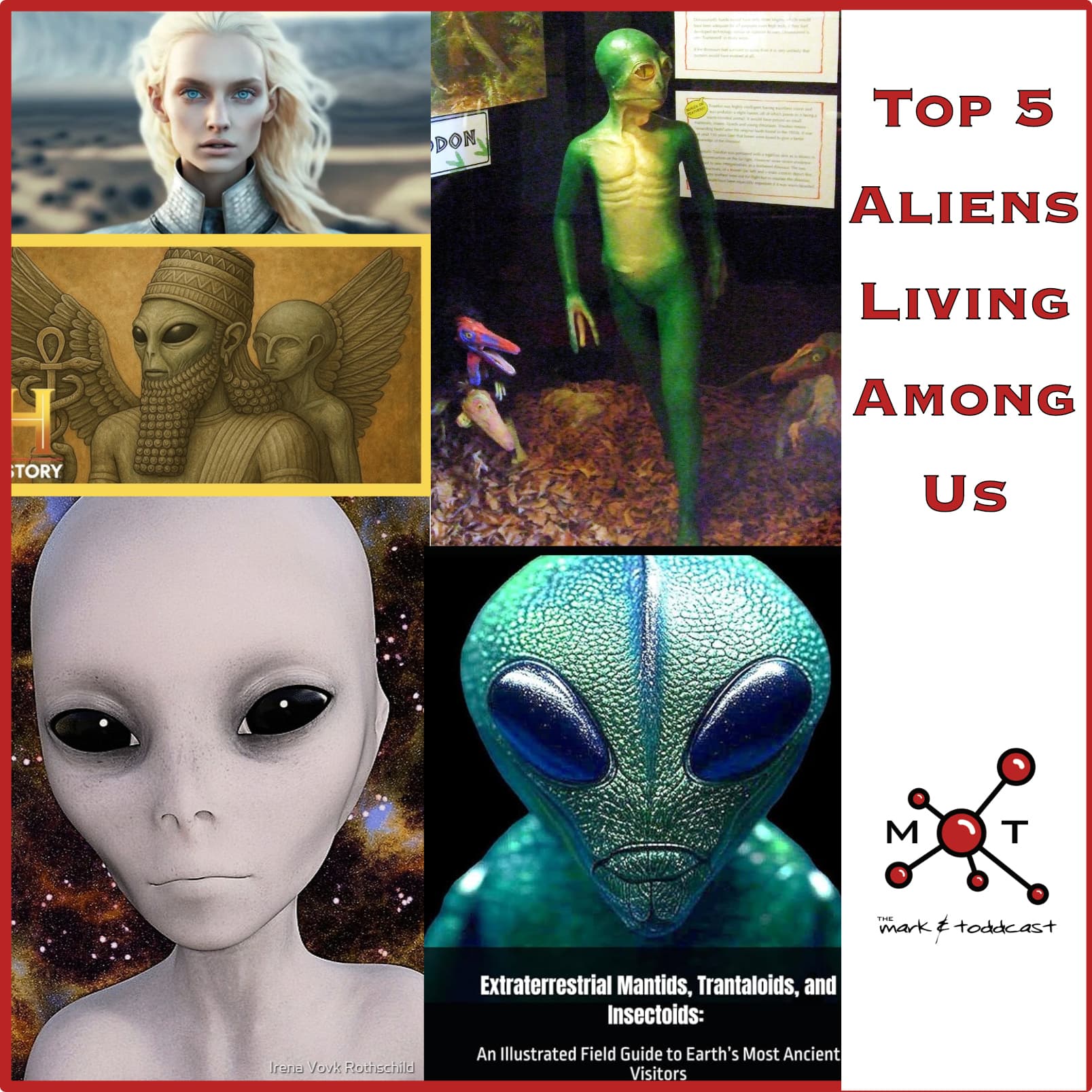 Top 5 Aliens Living Among Us - Mark and Toddcast cover