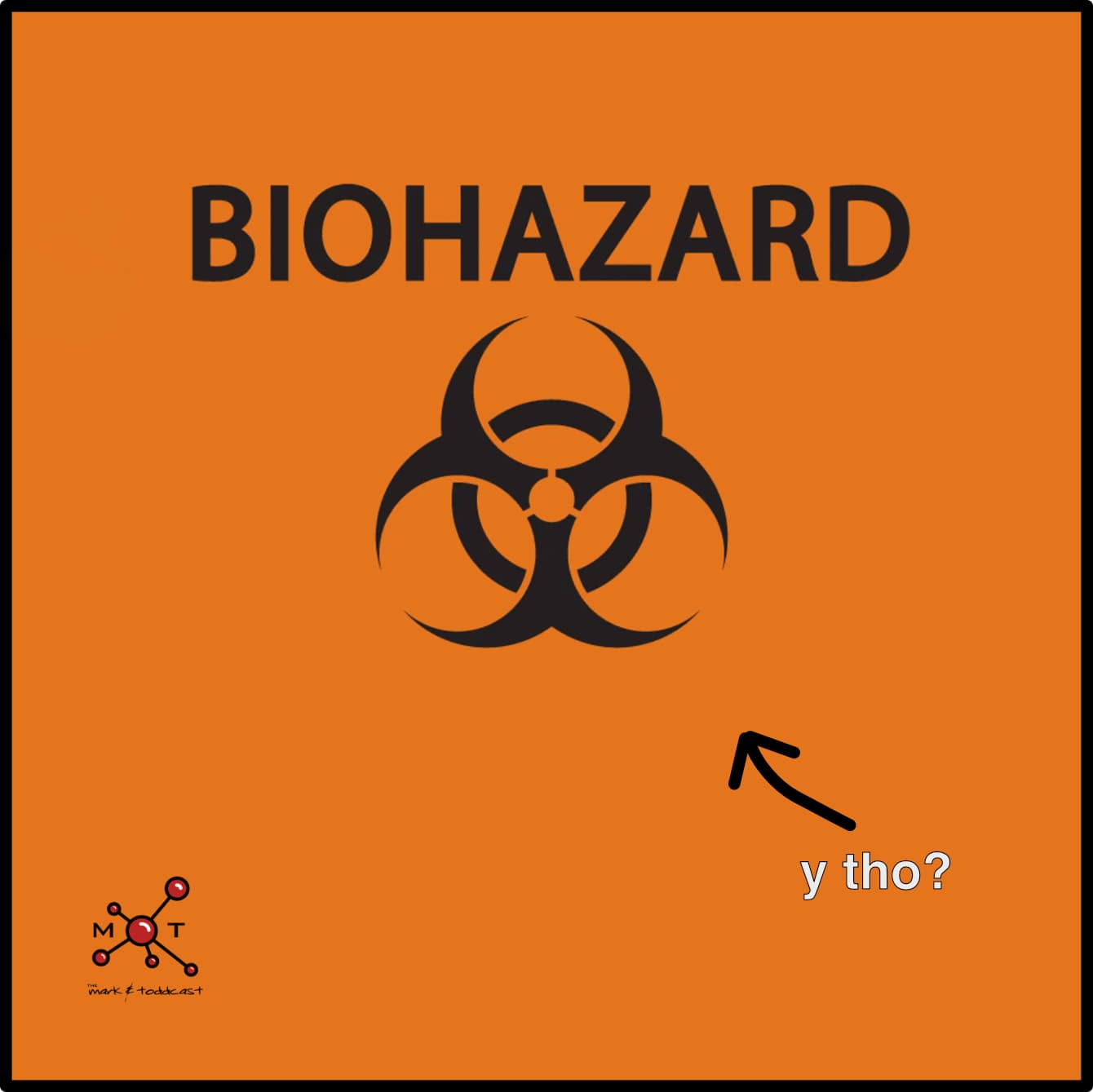 Meaningless + Memorable: the Biohazard Symbol - Mark and Toddcast cover