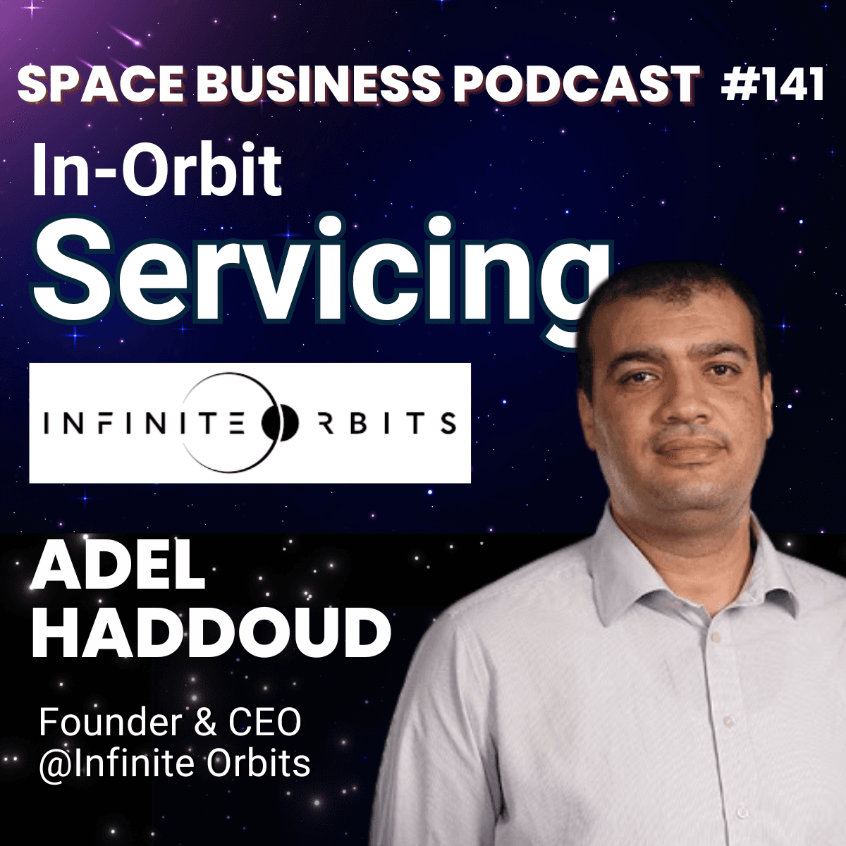 #141 | In-Orbit Servicing | Adel Haddoud, Infinite Orbits - Space Business Podcast cover