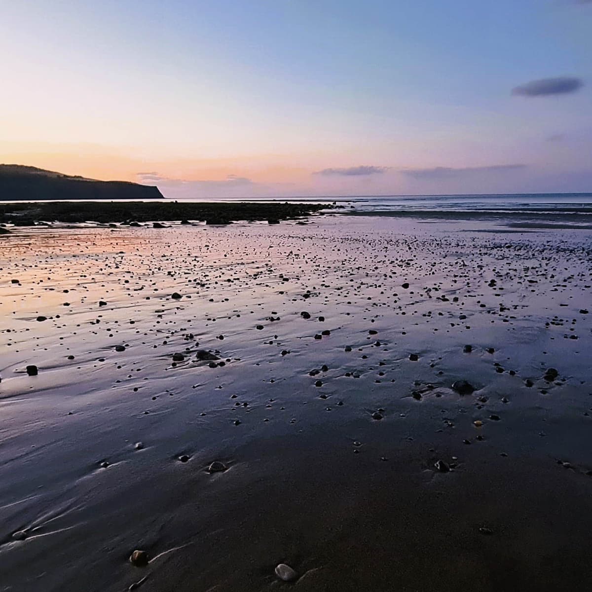 287 Dusk on Boggle Hole beach - North Yorkshire coast - Radio Lento podcast cover