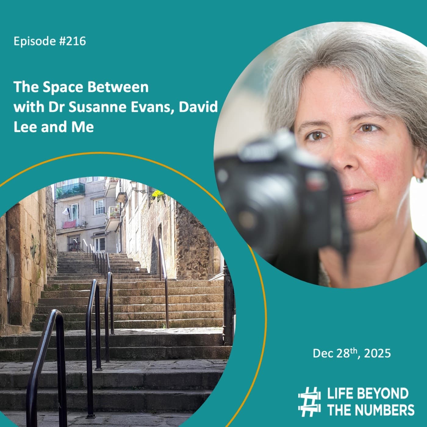 The Space Between - Dr Susanne Evans, David Lee and Me - Life Beyond The Numbers cover