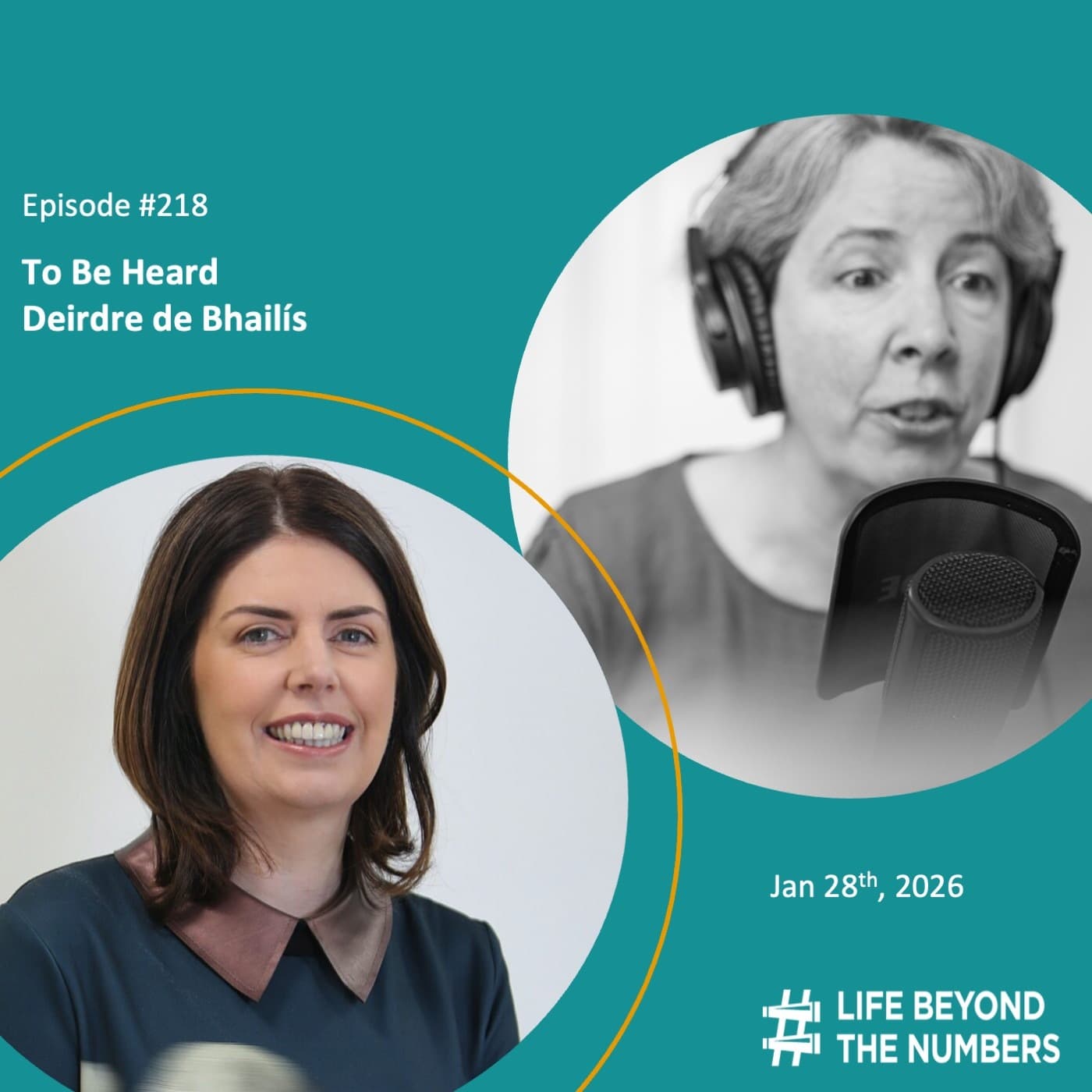 To Be Heard - Deirdre de Bhailís - Life Beyond The Numbers cover