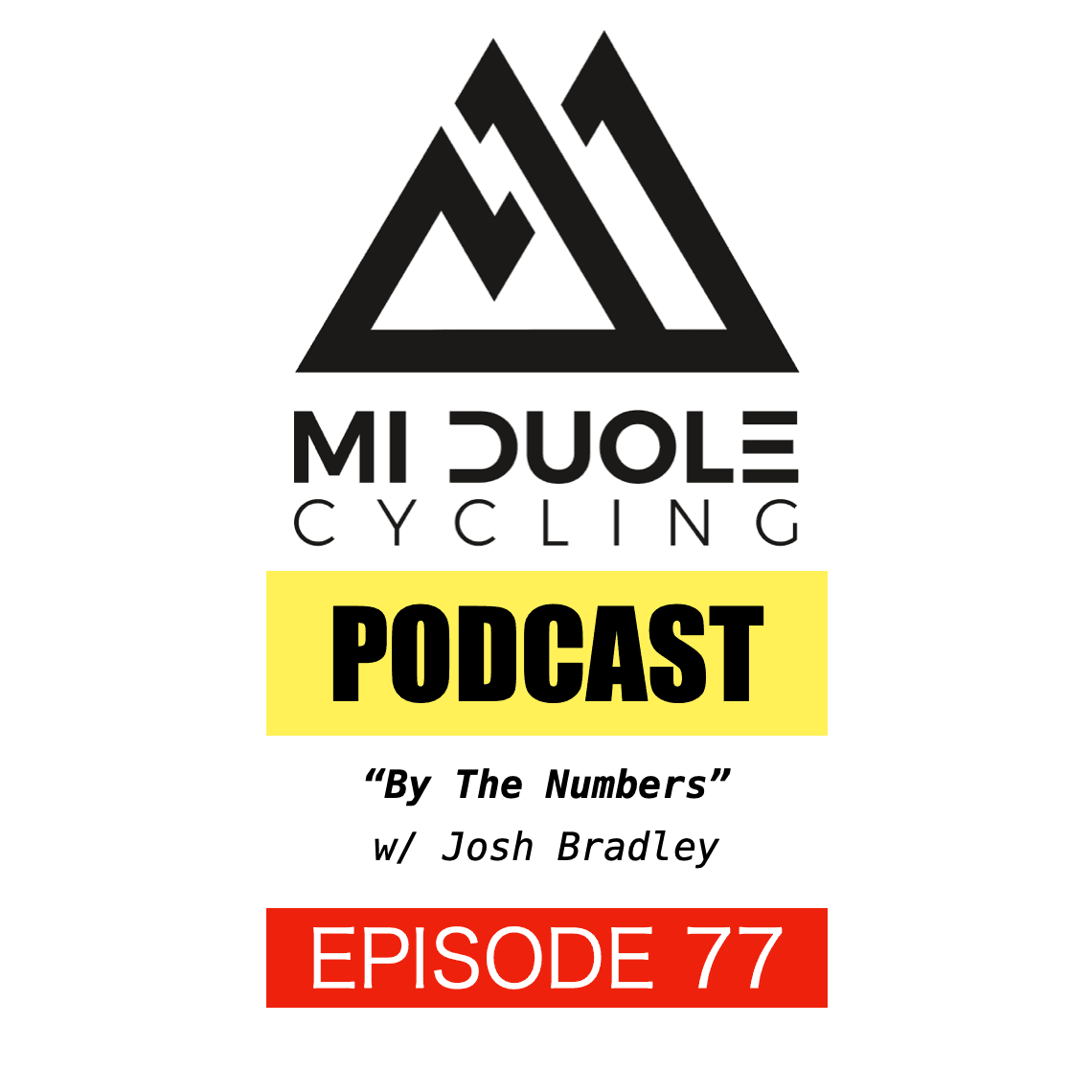 ”By The Numbers” with Josh Bradley - Mi Duole Cycling Podcast cover