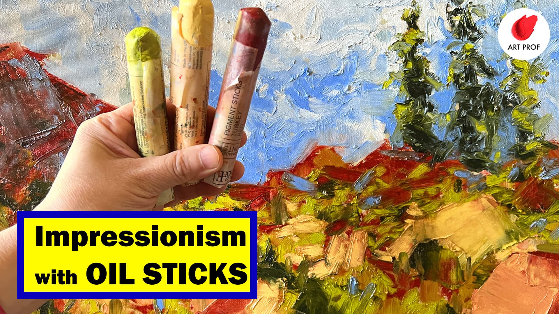 Secret to Impressionist Style Landscape with R&F Oil Pigment Sticks - Art Prof cover