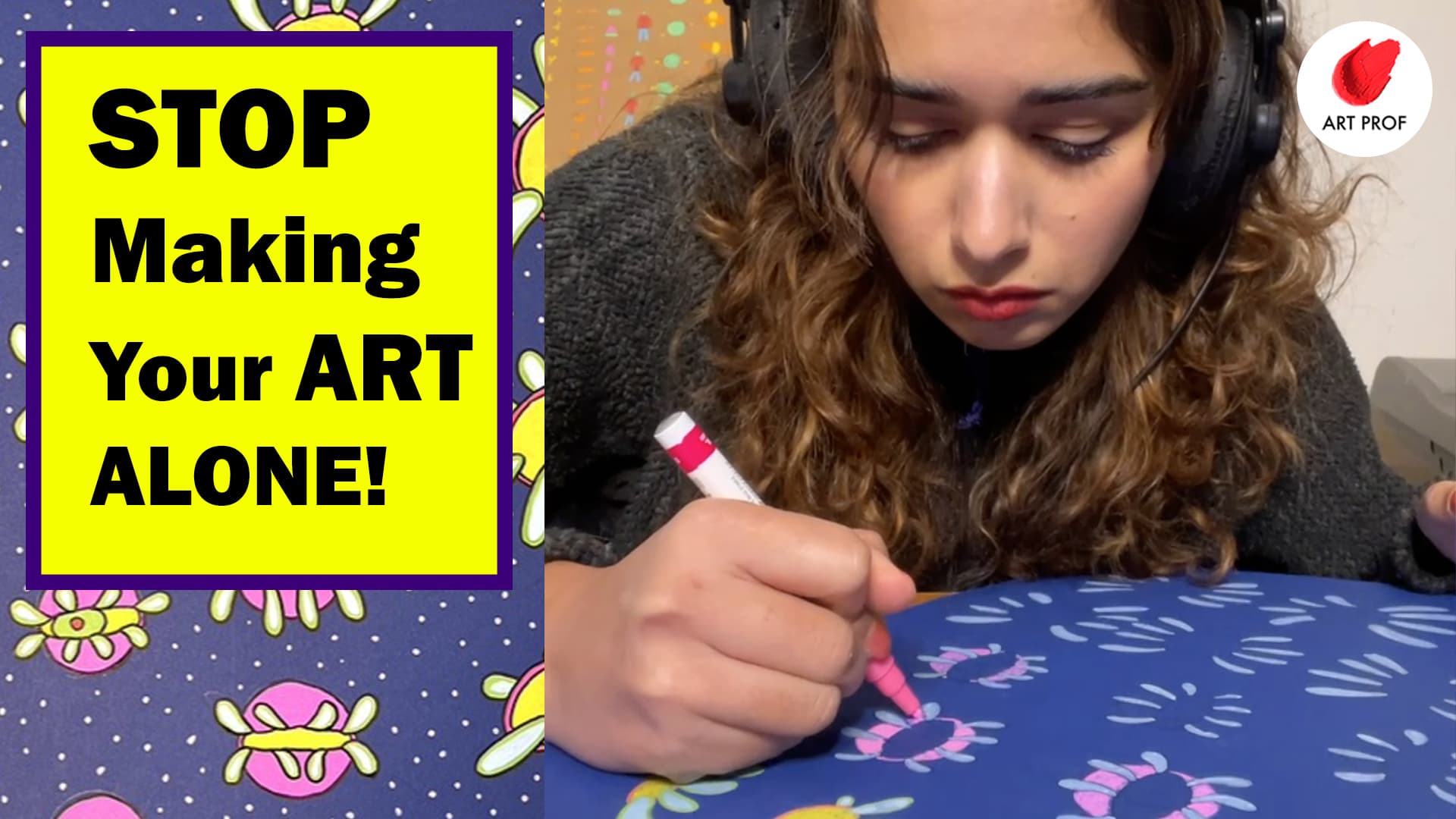 STOP Making Your Art Alone! How to Make Art Friends - Art Prof cover