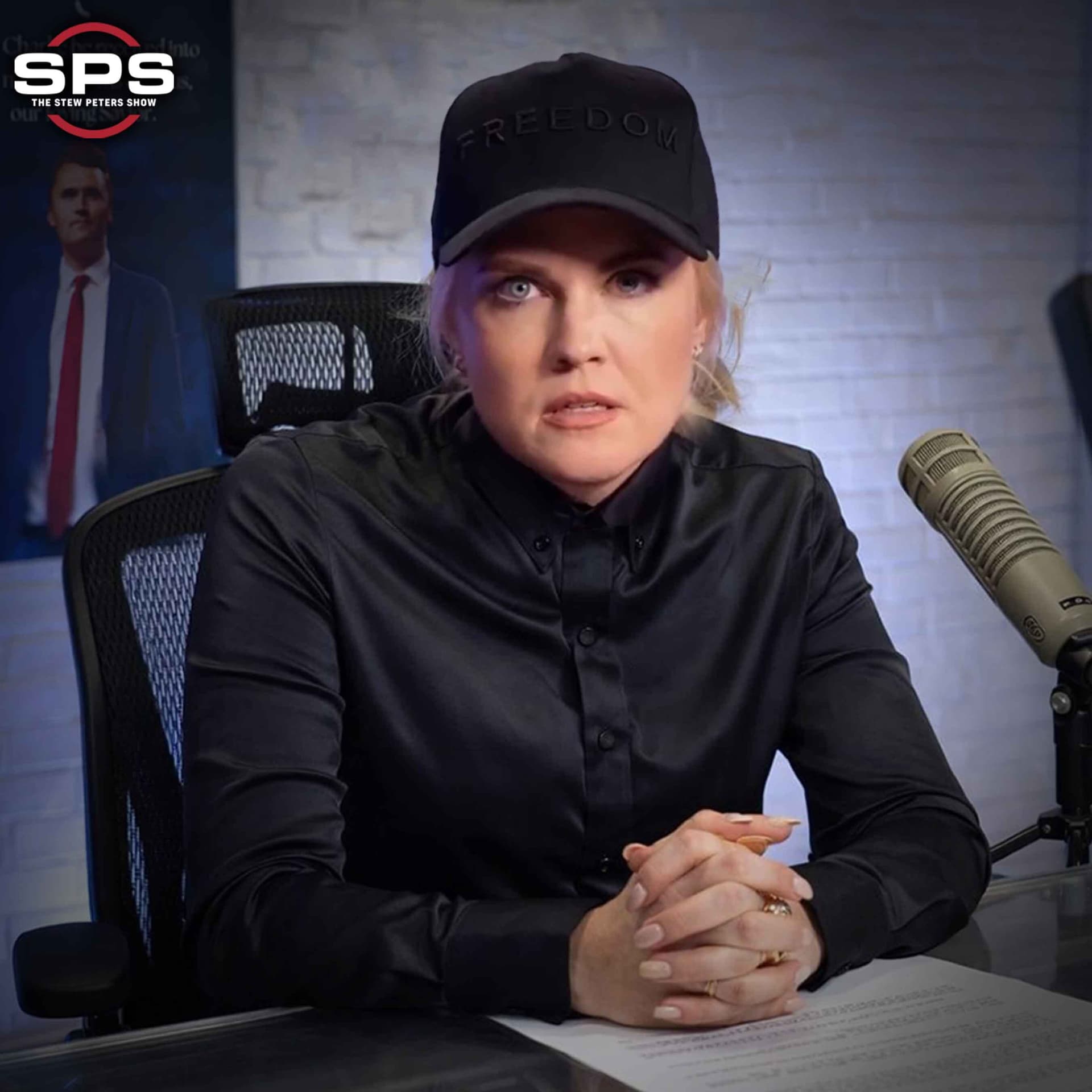 ERIKA KIRK: DEAD-EYED WIDOW IN ASSASSIN BLACK – ZERO EMOTION - The Stew Peters Show cover