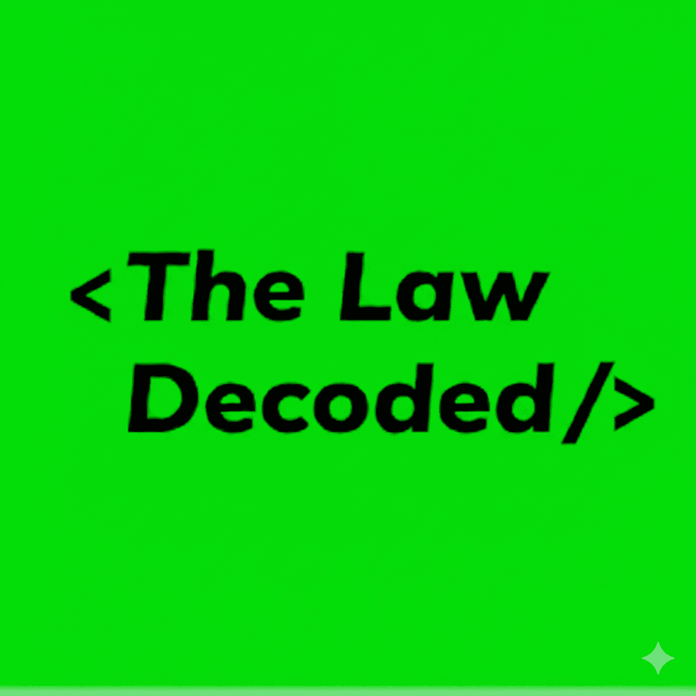 ＜The Law Decoded/＞ cover