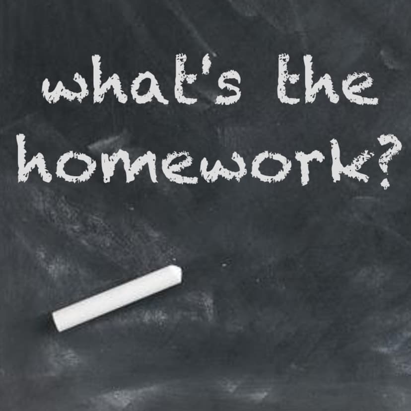 what's the homework? cover