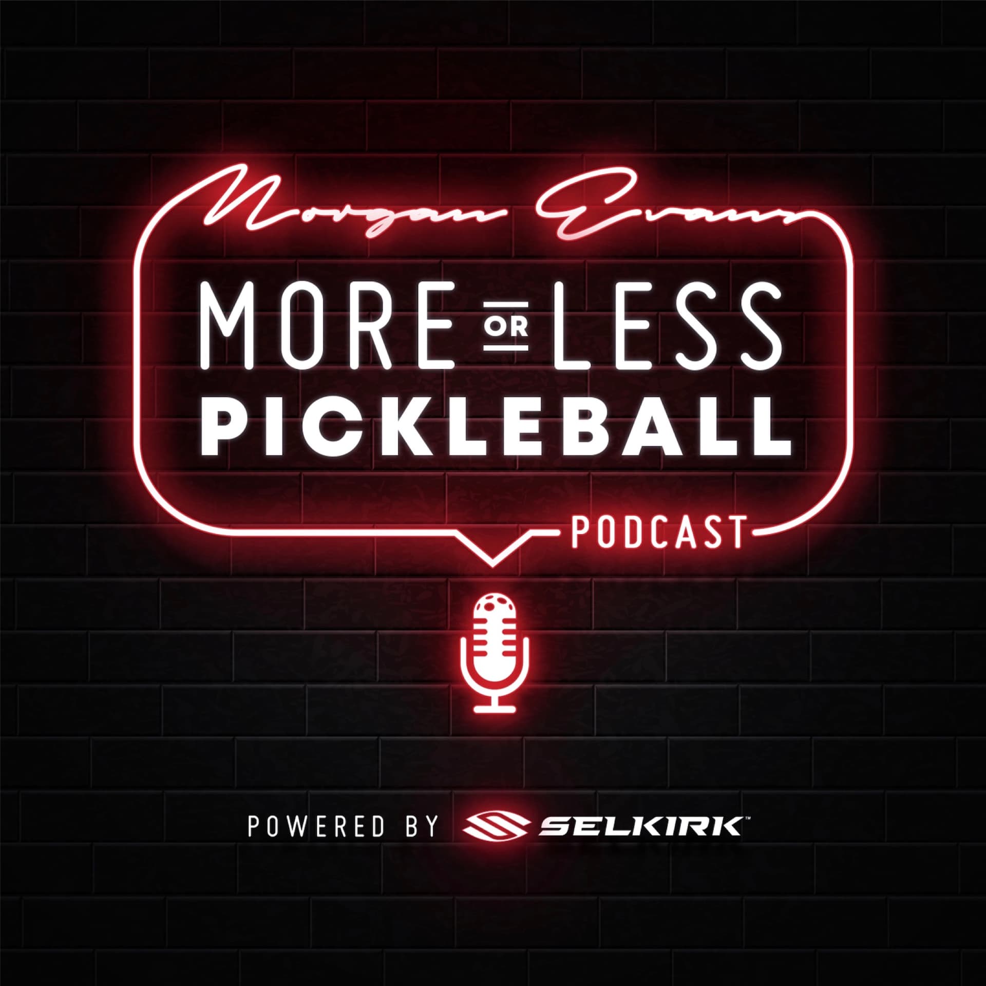 Morgan Evans More or Less Pickleball Podcast cover
