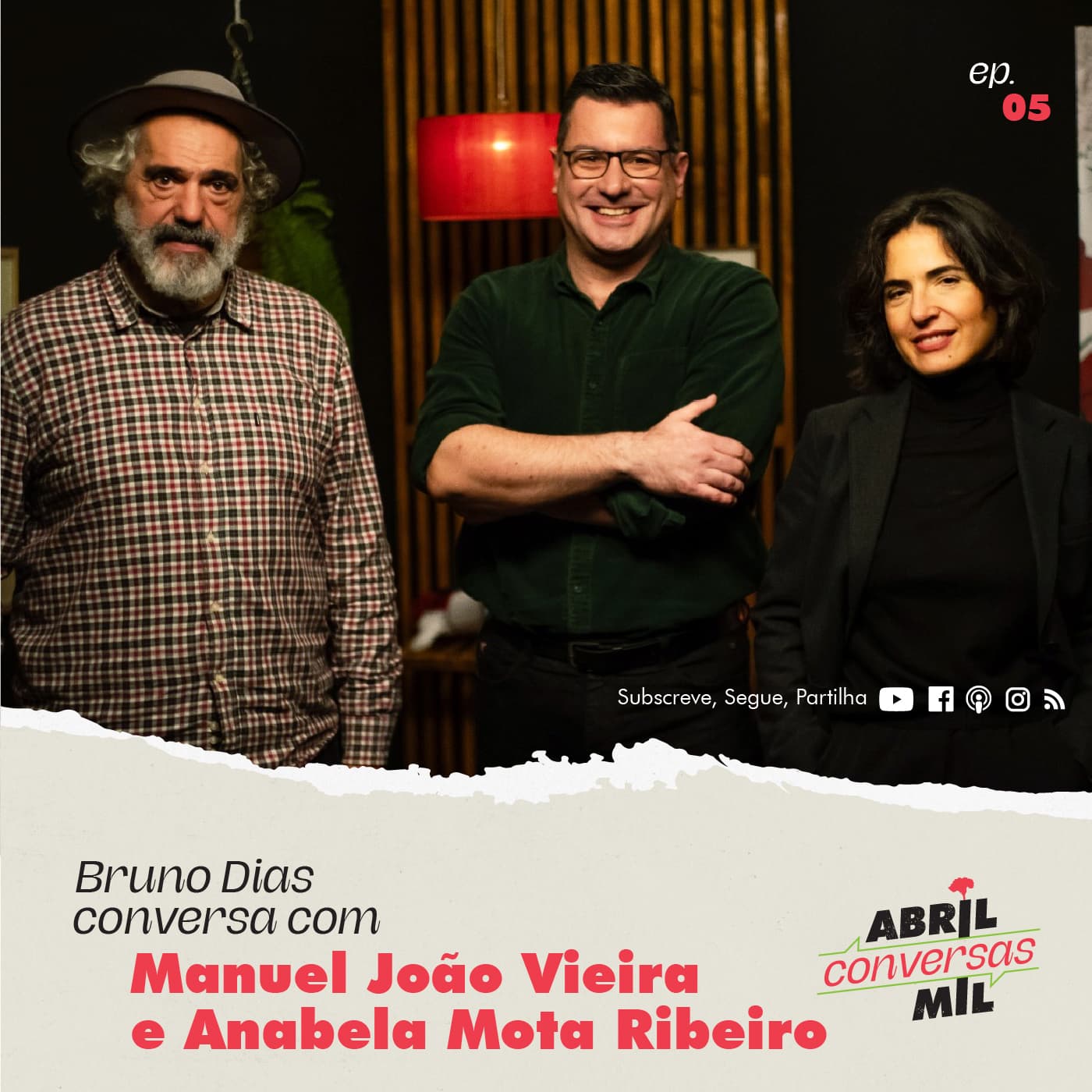 Abril conversas mil #5 - Manuel João Vieira e Anabela Mota Ribeiro - Abril conversas mil cover