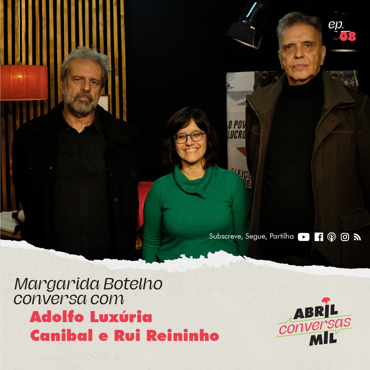 Abril conversas mil #8- Adolfo Luxúria Canibal e Rui Reininho - Abril conversas mil cover