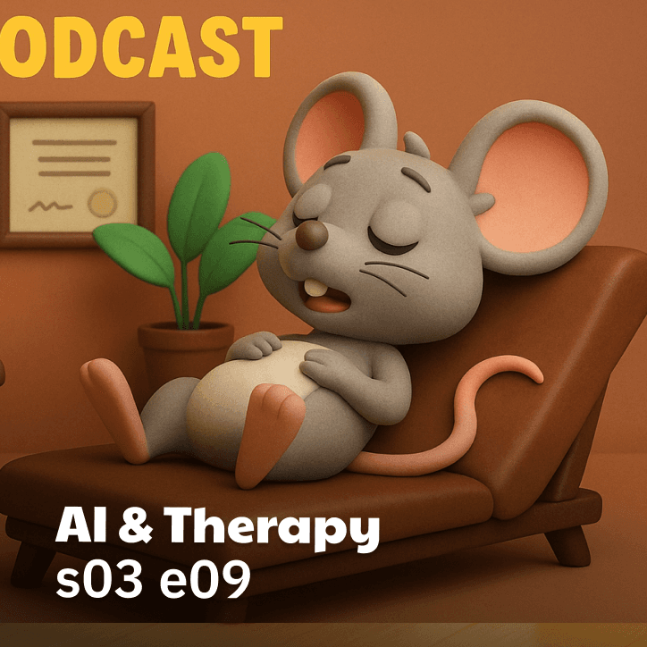 s03 e09 AI and Therapy - BigCheese AI Podcast cover