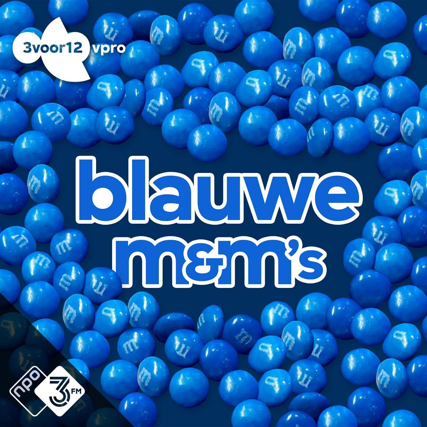 Blauwe M&M's cover