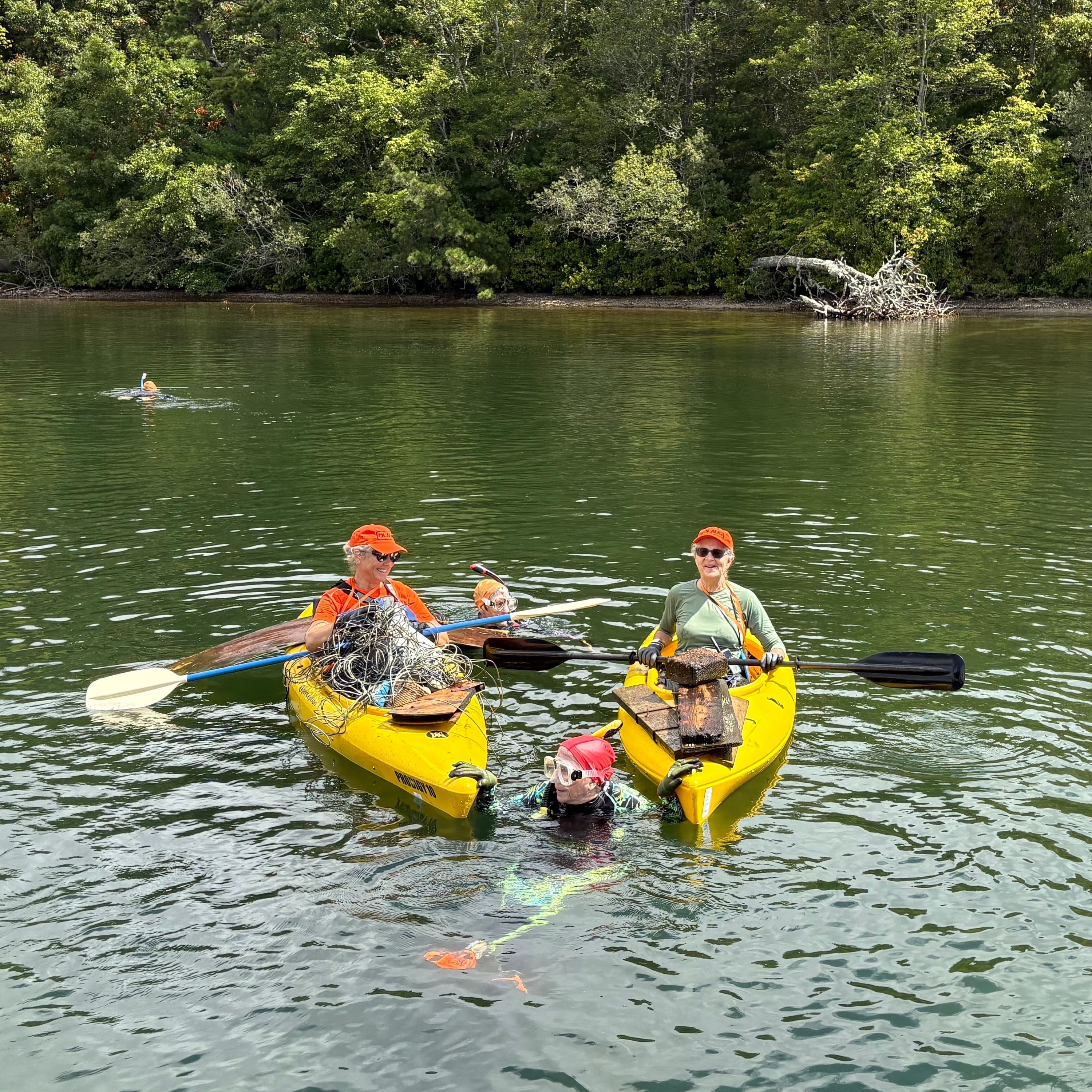 The group diving for beer cans and baby doll heads - Post Reports cover