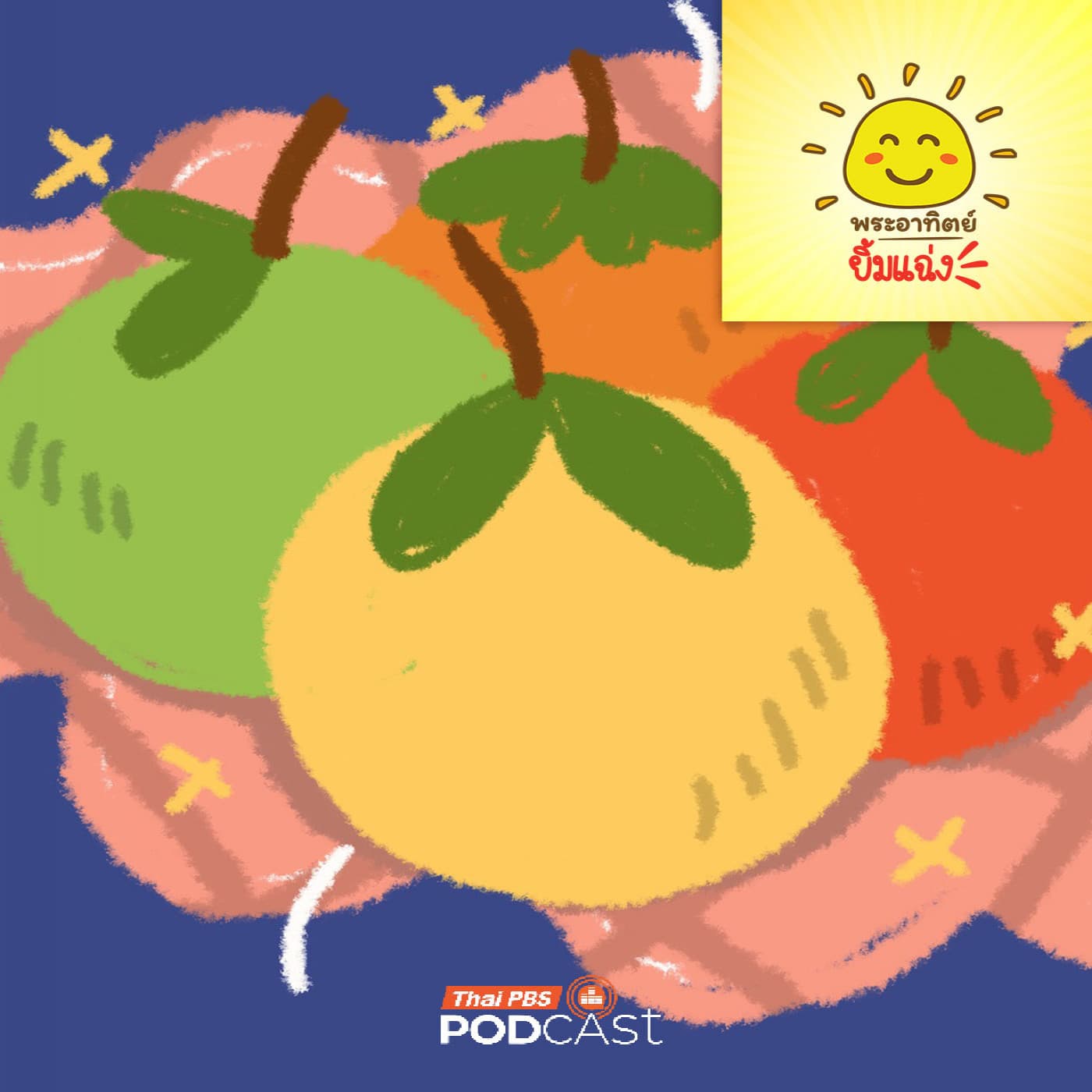 พระอาทิตย์ยิ้มแฉ่ง EP. 2024: ทำไมผลไม้สุก... ต้องโชว์สีสัน - Thai PBS Podcast cover