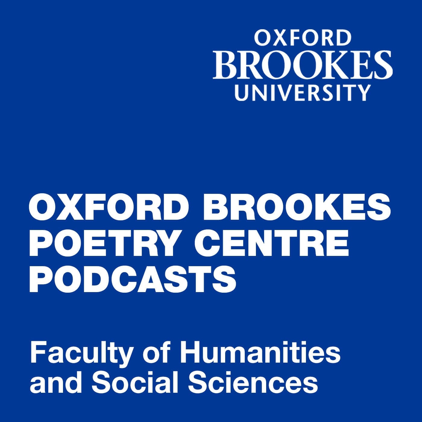 Oxford Brookes Poetry Centre Podcast cover