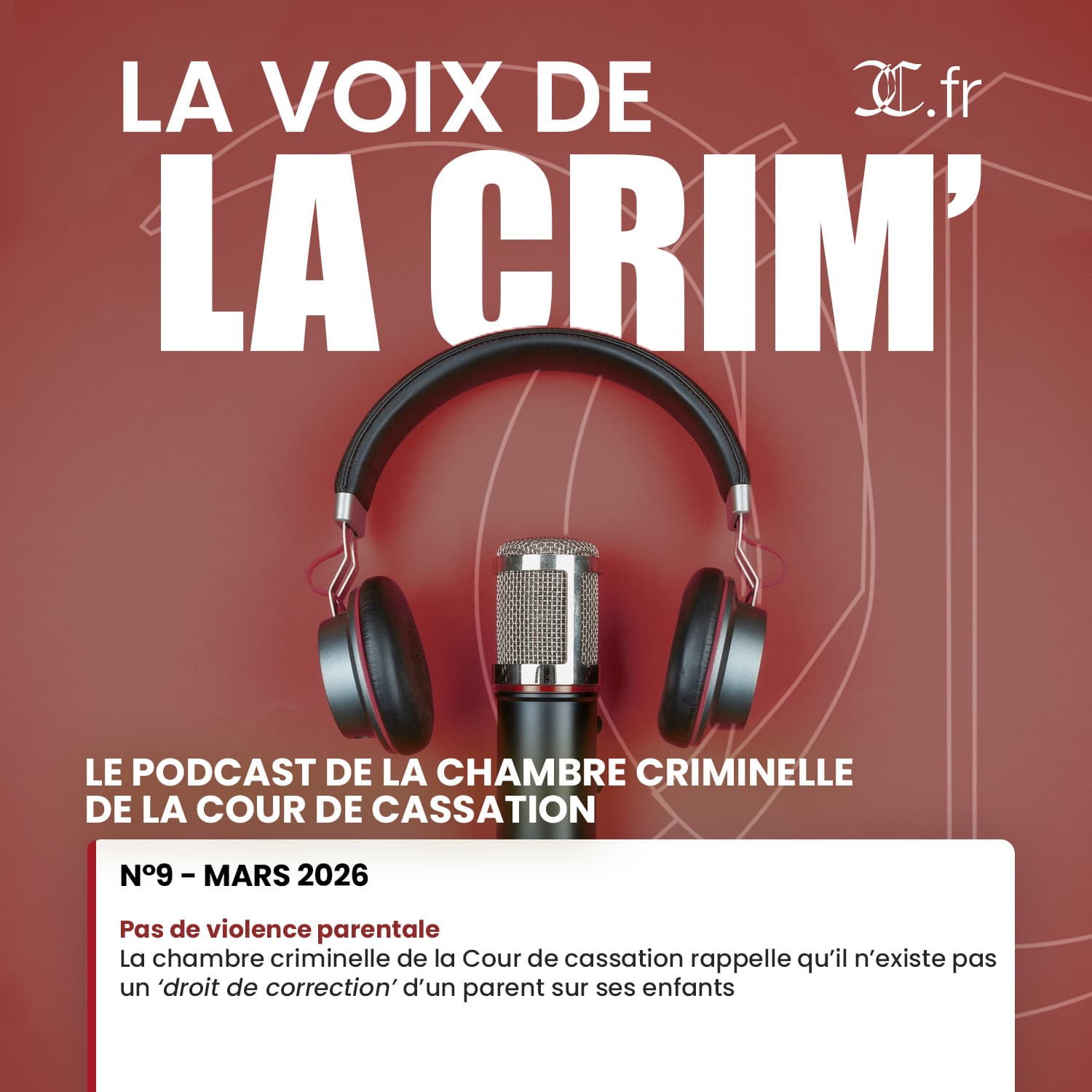 La Voix de la Crim’ N°9 – Mars 2026 | Pas de violence parentale - Amicus Radio cover