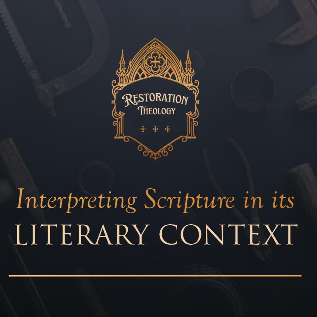 641. Restoration Theology 7: Interpreting Scripture in Its Literary Context - Restitutio cover